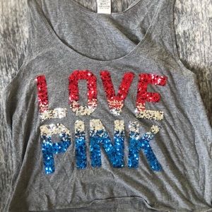 -SOLD- PINK Crop Tank